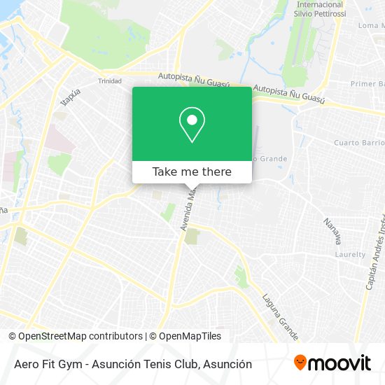 Aero Fit Gym - Asunción Tenis Club map