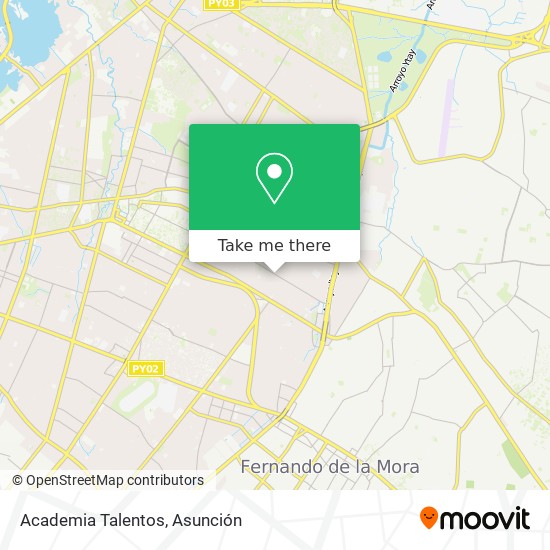 Academia Talentos map