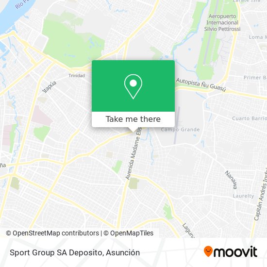 Sport Group SA Deposito map