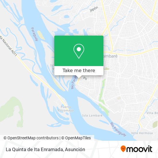 La Quinta de Ita Enramada map