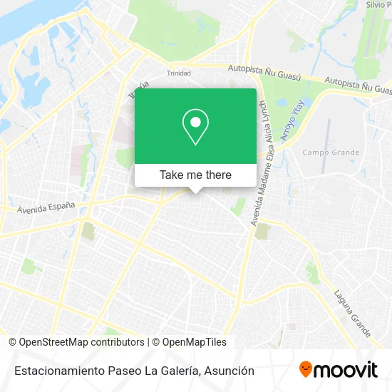 Estacionamiento Paseo La Galería map