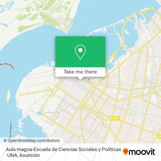 Aula magna-Escuela de Ciencias Sociales y Políticas -UNA map