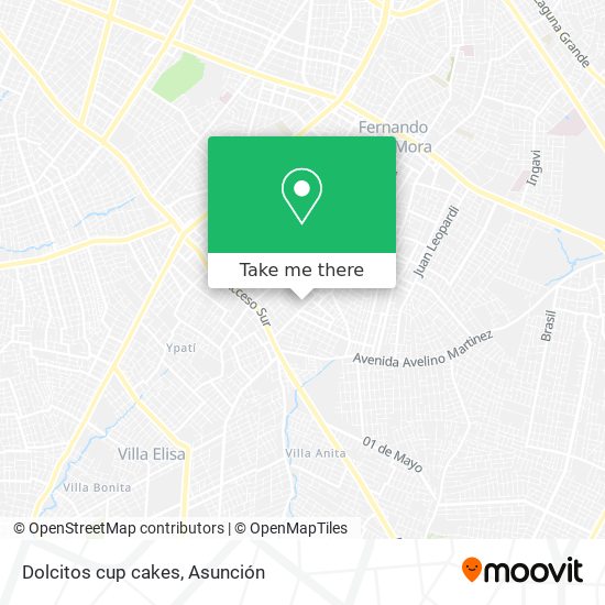 Dolcitos cup cakes map