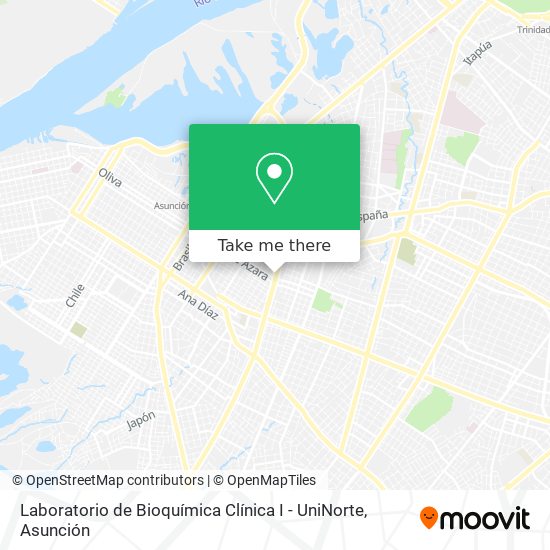 Laboratorio de Bioquímica Clínica I - UniNorte map