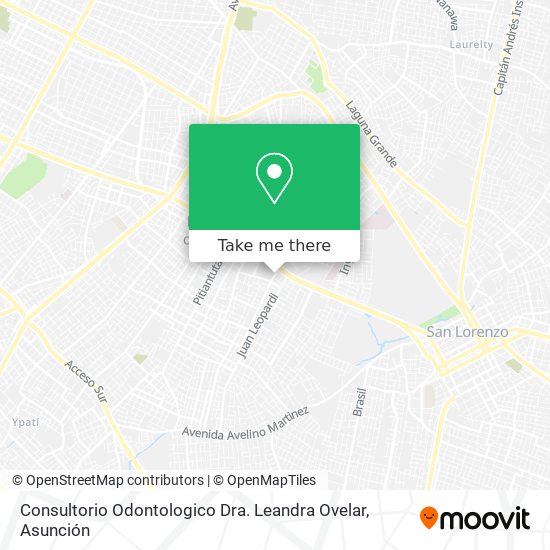Consultorio Odontologico Dra. Leandra Ovelar map