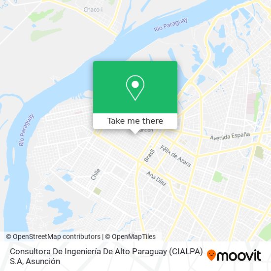 Consultora De Ingeniería De Alto Paraguay (CIALPA) S.A map