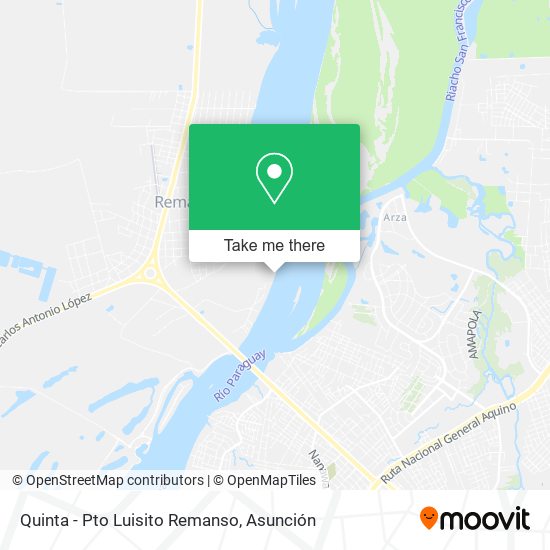 Mapa de Quinta - Pto Luisito Remanso