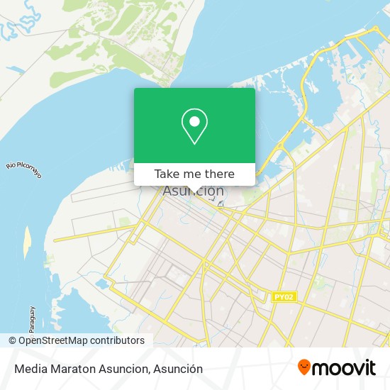 Media Maraton Asuncion map