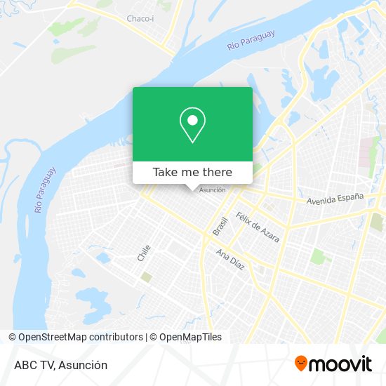 ABC TV map