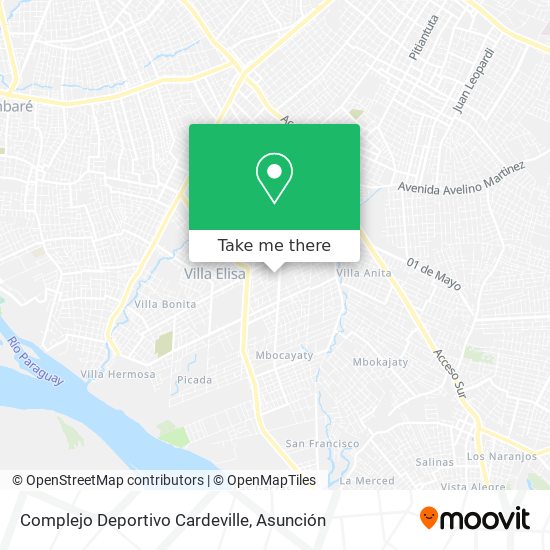 Mapa de Complejo Deportivo Cardeville