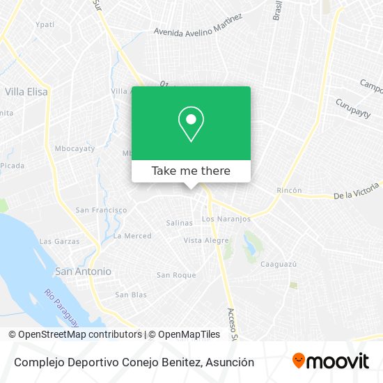 Mapa de Complejo Deportivo Conejo Benitez