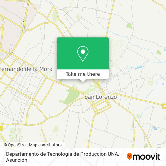 Departamento de Tecnologia de Produccion UNA map