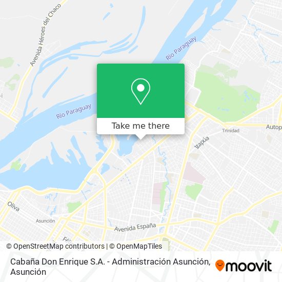Mapa de Cabaña Don Enrique S.A. - Administración Asunción