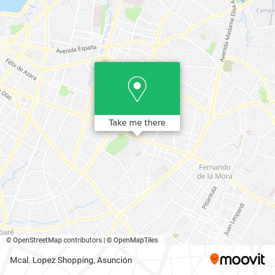 Mapa de Mcal. Lopez Shopping