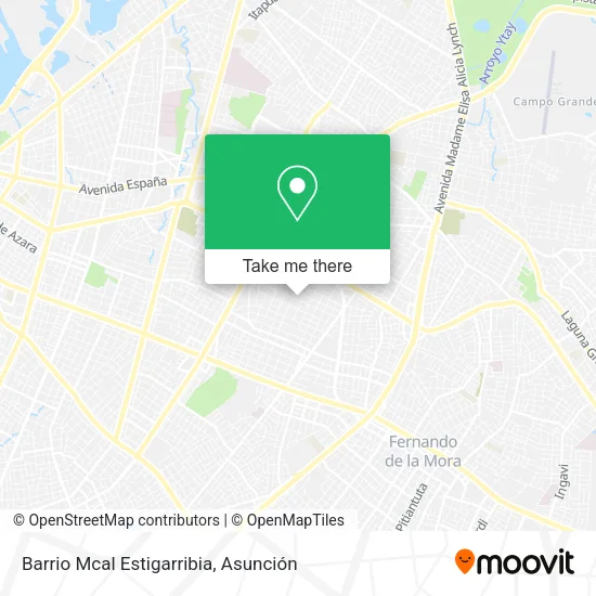 Barrio Mcal Estigarribia map