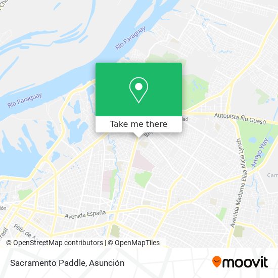 Sacramento Paddle map