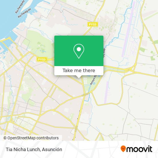 Tia Nicha Lunch map