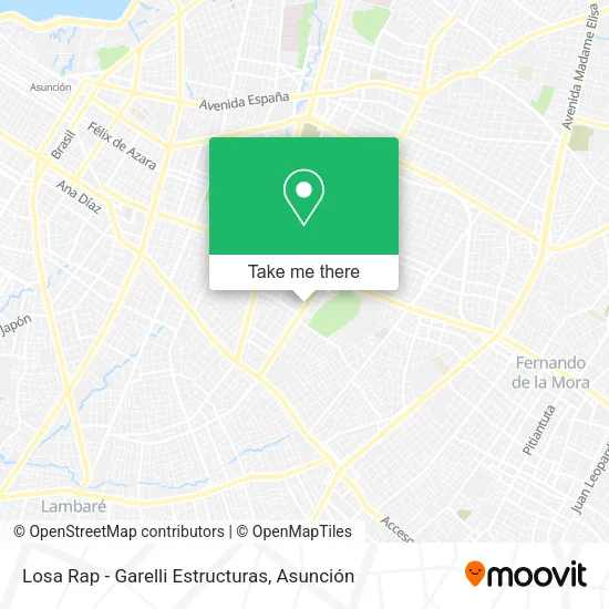 Losa Rap - Garelli Estructuras map