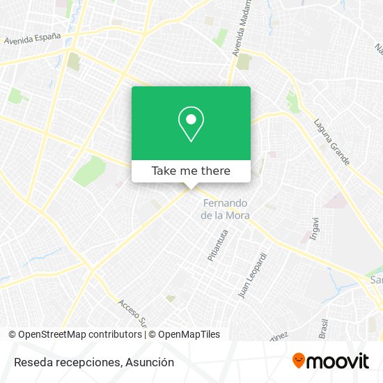 Mapa de Reseda recepciones