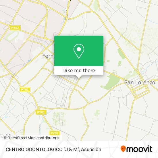 CENTRO ODONTOLOGICO  "J & M" map