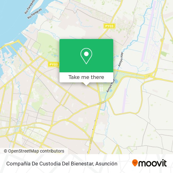 Compañía De Custodia Del Bienestar map