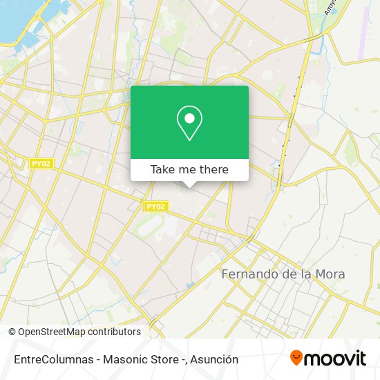 EntreColumnas - Masonic Store - map