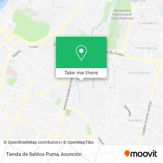 Tienda de Saldos Puma map