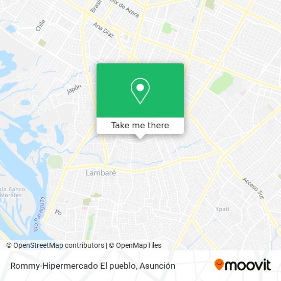 Rommy-Hipermercado El pueblo map
