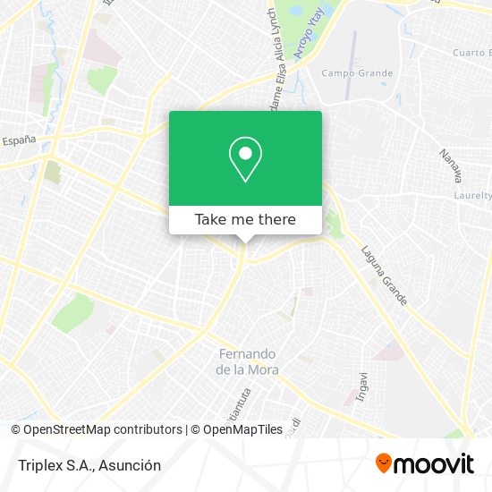 Mapa de Triplex S.A.