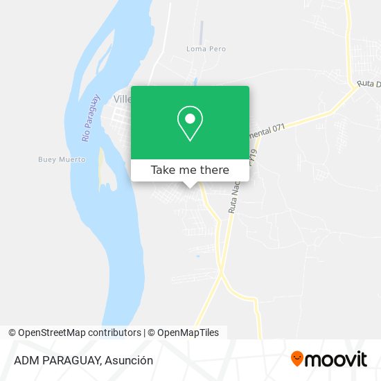 ADM PARAGUAY map