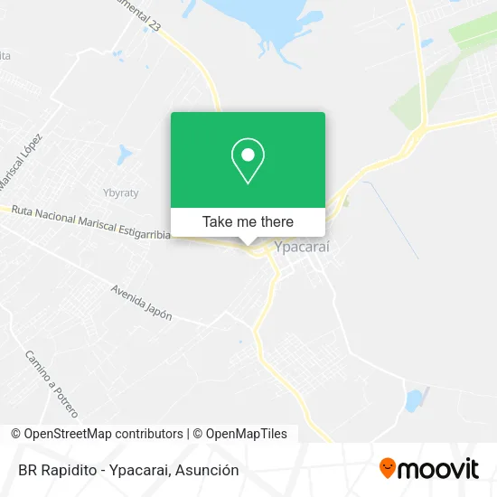 BR Rapidito - Ypacarai map