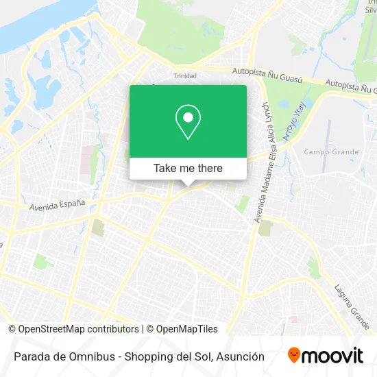 Parada de Omnibus - Shopping del Sol map