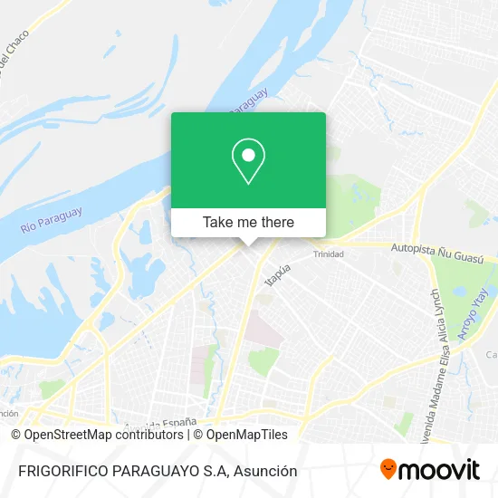 FRIGORIFICO PARAGUAYO S.A map