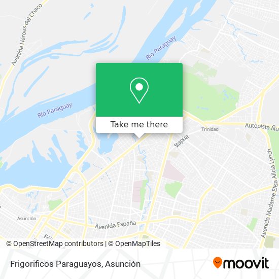 Frigorificos Paraguayos map