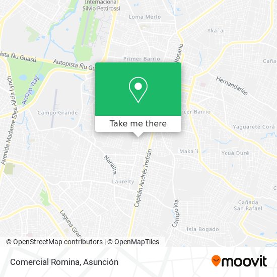 Mapa de Comercial Romina