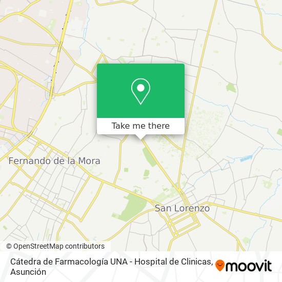 Cátedra de Farmacología UNA - Hospital de Clinicas map