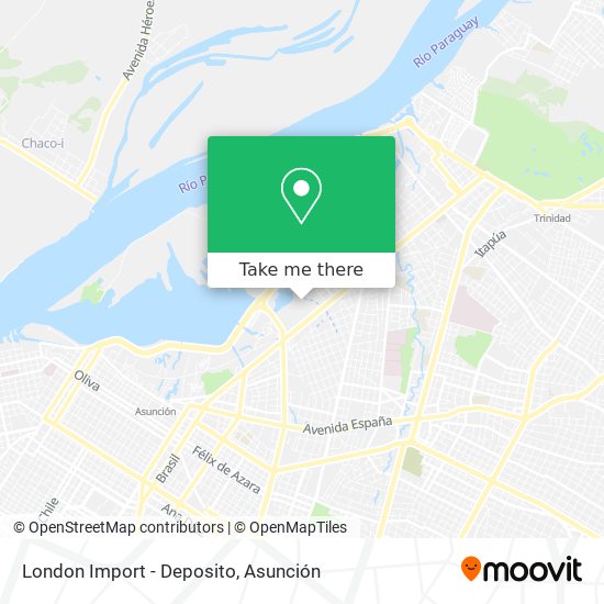 London Import - Deposito map
