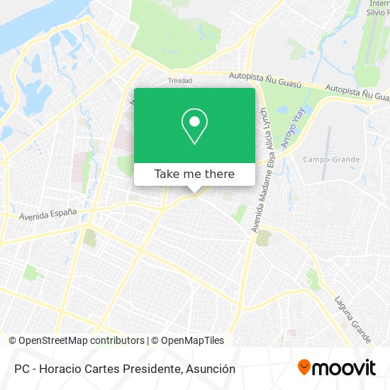 PC - Horacio Cartes Presidente map