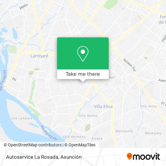 Autoservice La Rosada map