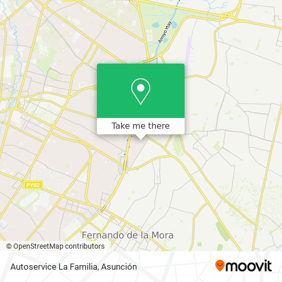 Autoservice La Familia map