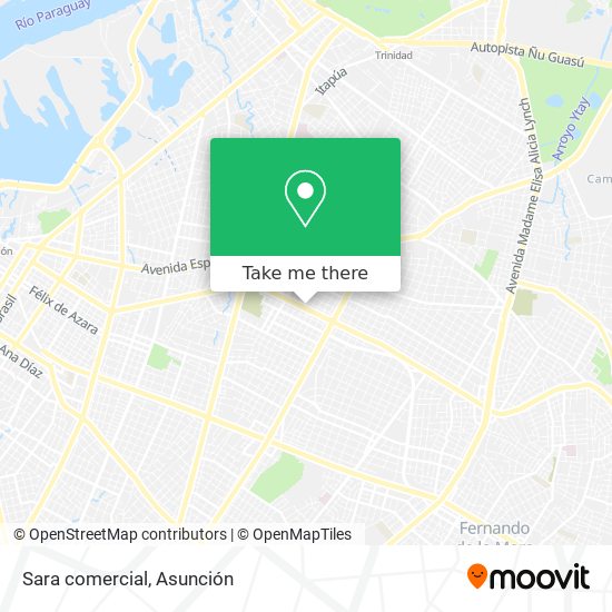 Mapa de Sara comercial