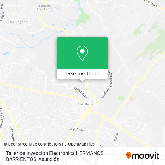 Mapa de Taller de Inyección Electrónica HERMANOS BARRIENTOS