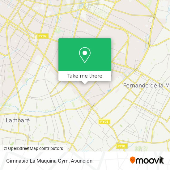 Gimnasio La Maquina Gym map