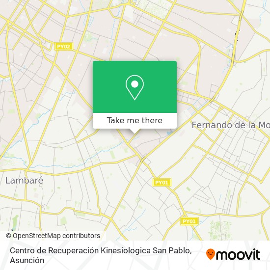 Centro de Recuperación Kinesiologica San Pablo map