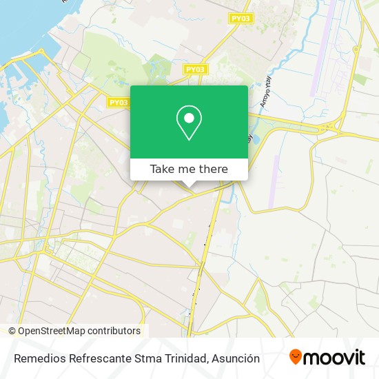 Remedios Refrescante Stma Trinidad map