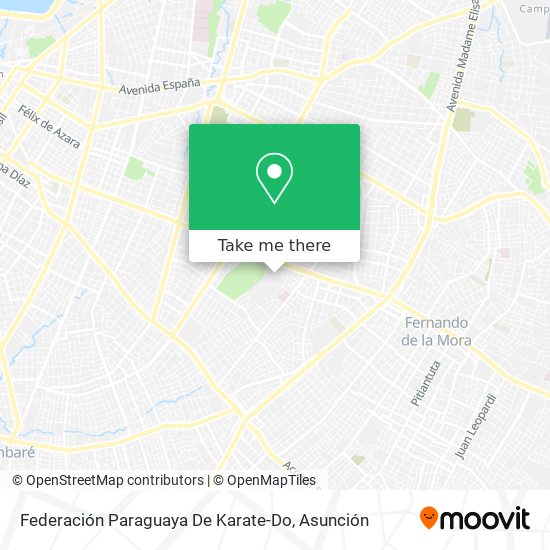 Federación Paraguaya De Karate-Do map