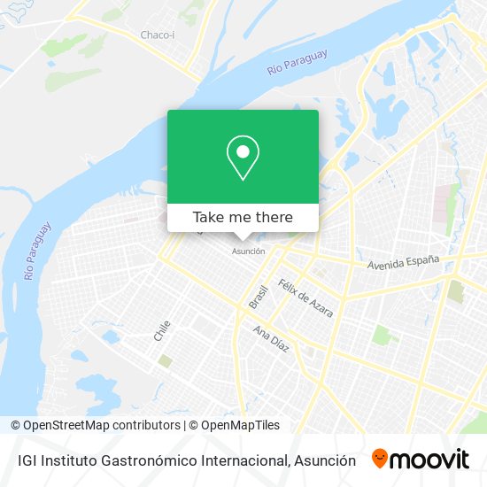 Mapa de IGI Instituto Gastronómico Internacional