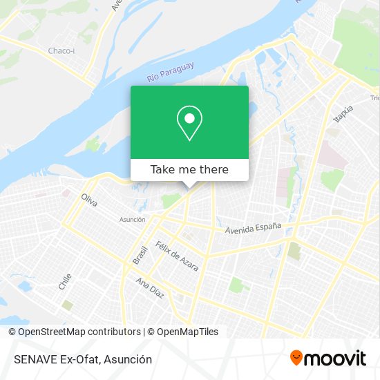 Mapa de SENAVE Ex-Ofat