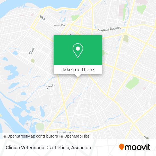 Mapa de Clinica Veterinaria Dra. Leticia