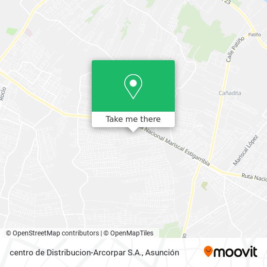 Mapa de centro de Distribucion-Arcorpar S.A.